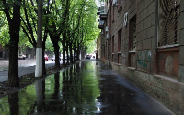Город после дождя