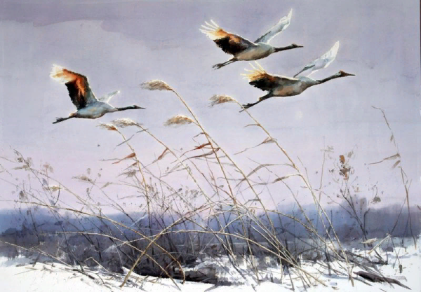 Журавлиный Клин живопись