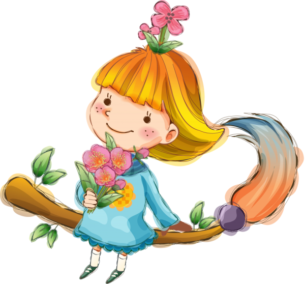 Мультяшные девушки Весна