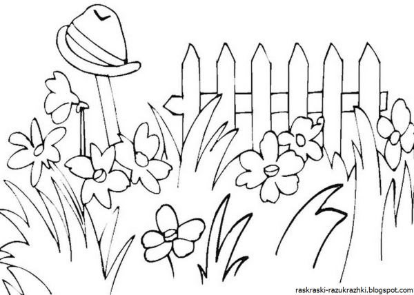 Девочка Весна раскраска