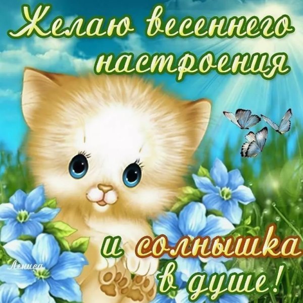 Весеннего настроения красивые пожелания