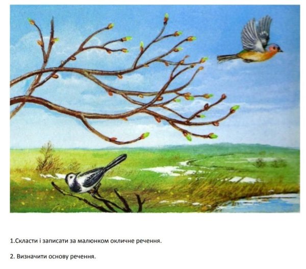 Птица рисунок