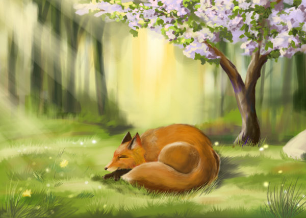 Мультяшные лисы