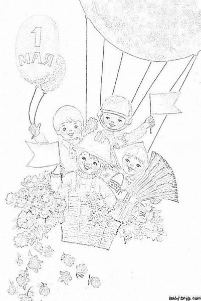 Раскраски майские праздники для детей