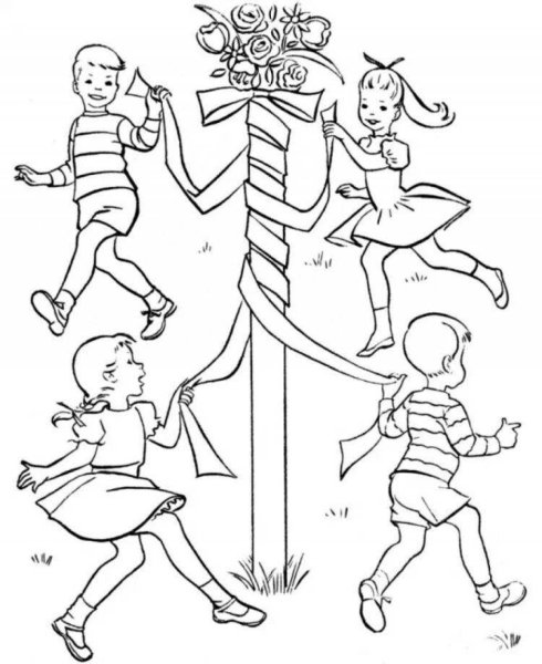 Раскраски на первый май