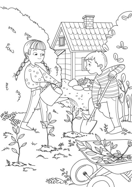 Майские дни раскраска