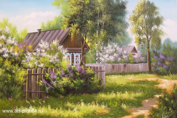 Летний деревенский пейзаж Наталья Шайкина