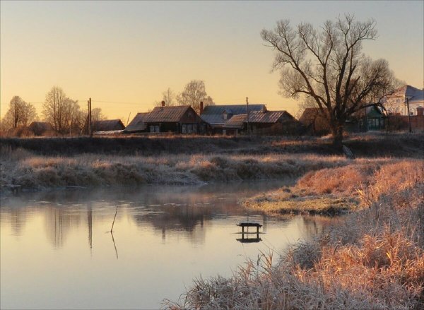 Осенняя глубинка село деревня