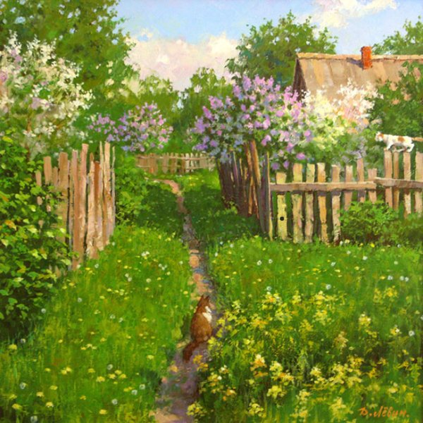 Художник Дмитрий Лёвин деревня