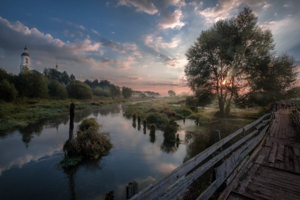 Мосту через реку Шерна село Филипповское