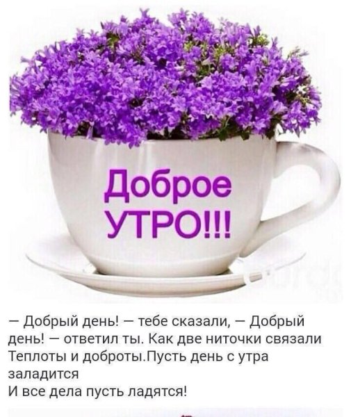Пожелания с добрым утром и хорошего настроения
