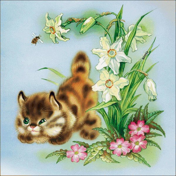 Картина котенок для детей