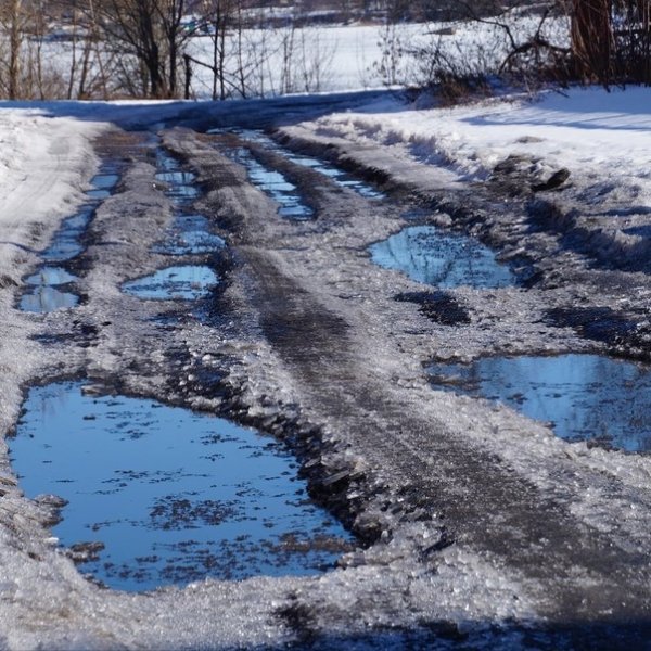 Ранняя Весна лужи