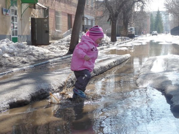 Весенние ручьи в городе