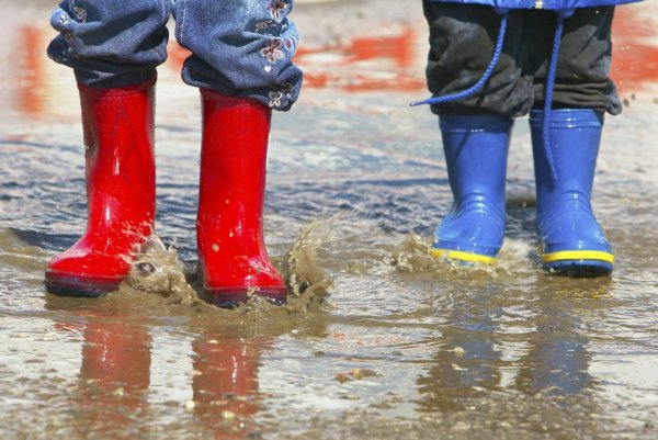 Весна большие лужи