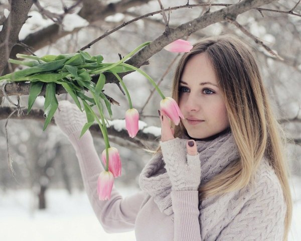 Ранняя Весна девушка