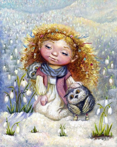 Девушка с ромашками