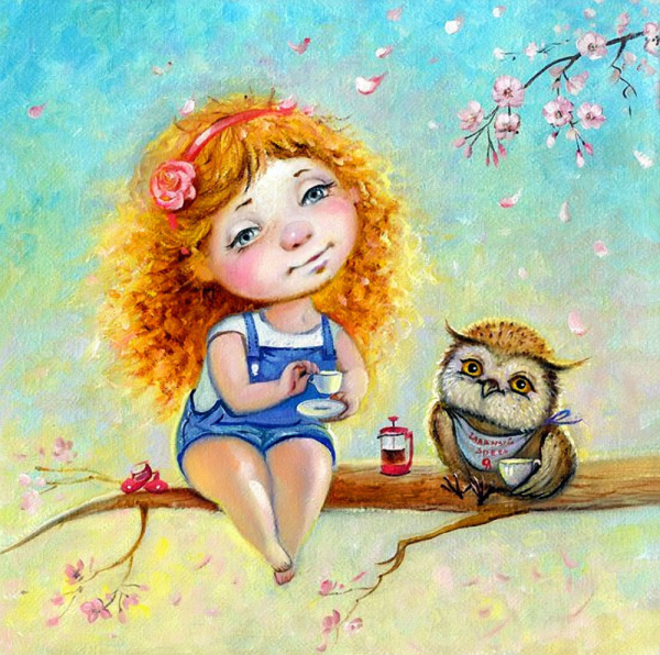 Девочка с цветами