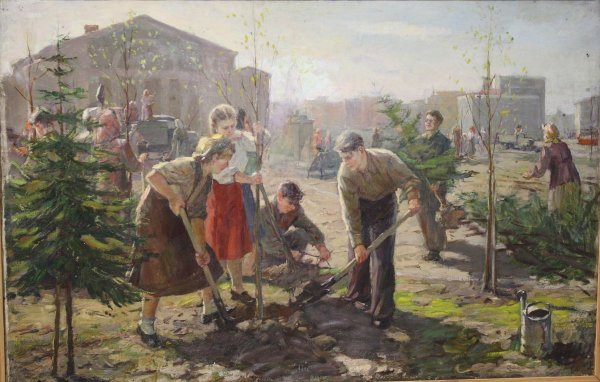 Грабли в лесу