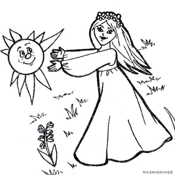 Раскраска. Весна