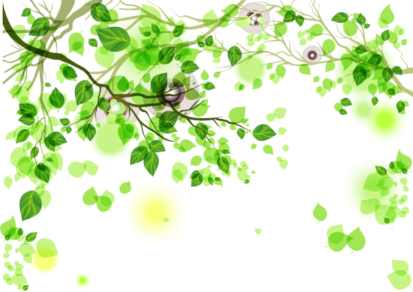 Весна на прозрачном фоне