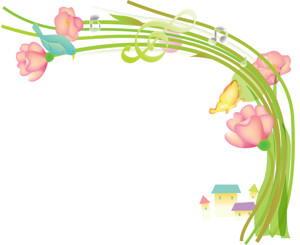 Рамочка Весенняя на прозрачном фоне