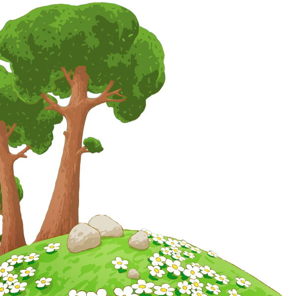 Лес на прозрачном фоне