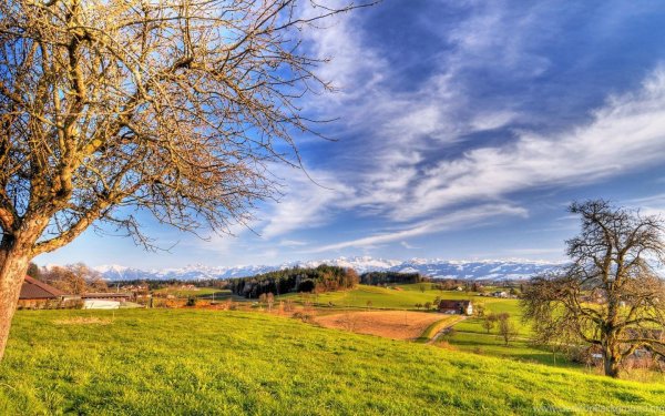 Весенние Деревенские пейзажи на рабочий стол
