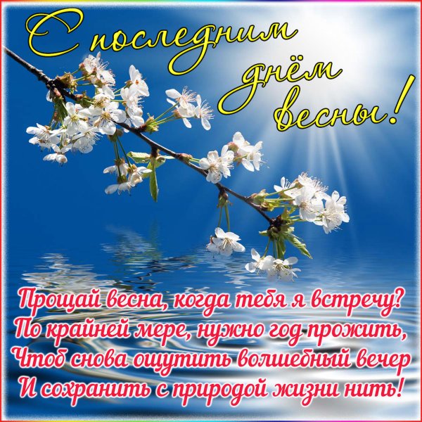 С последним весенним днем