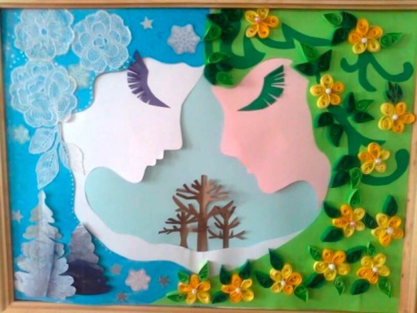 Весенняя аппликация