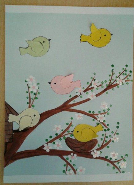 Аппликация Весна