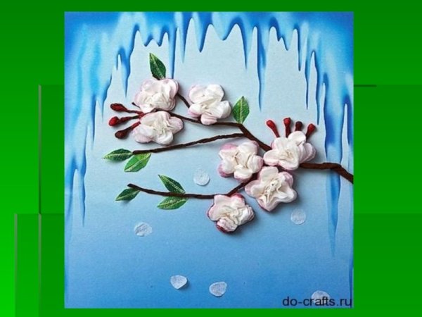 Весенние аппликации в детском саду