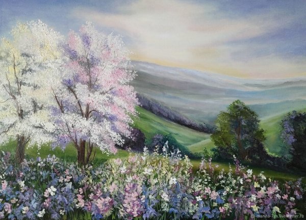 Художник Ольга Зубенко весенний пейзаж