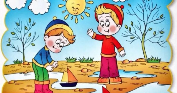 Приметы весны для дошкольников