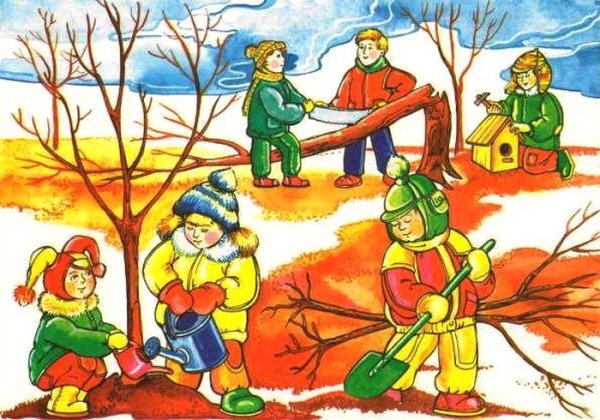 Труд в огороде
