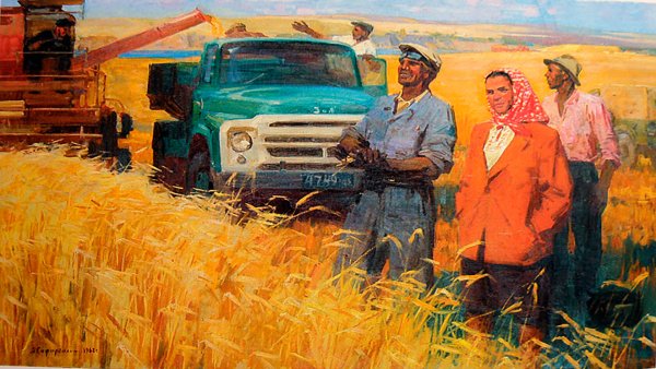 Труд людей в огороде осенью