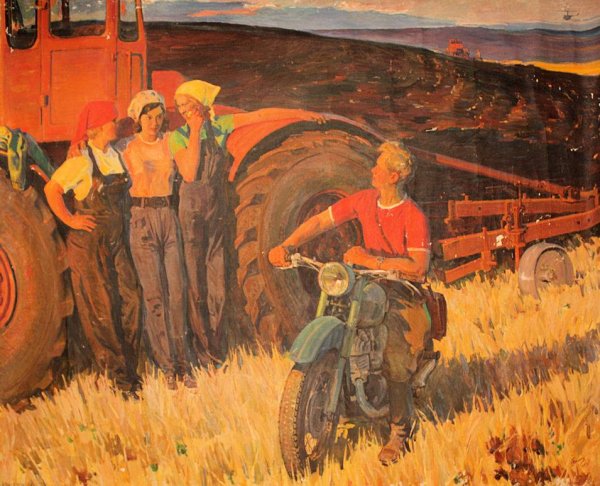 Распашка земли картина