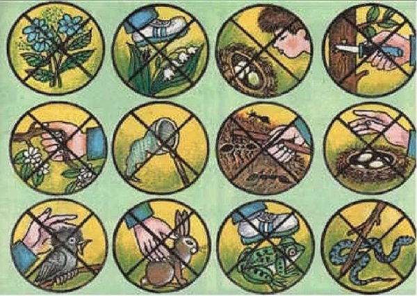 Знаки защиты природы