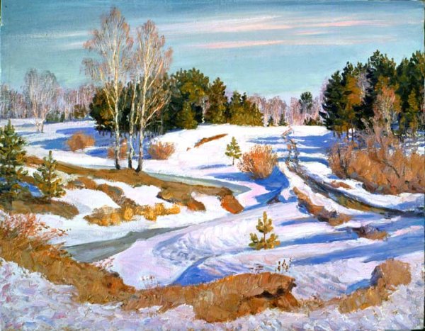 Проталины живопись