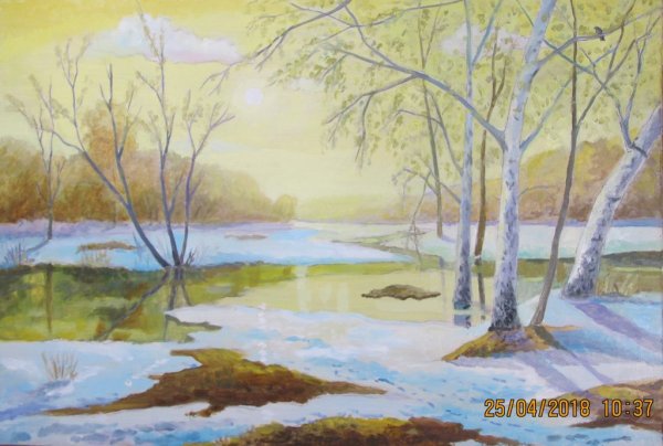 Рисование проталины