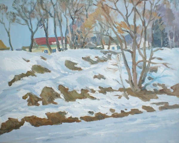 Картина проталины для детей