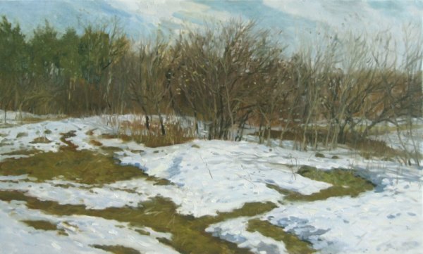 Ручей весной для детей