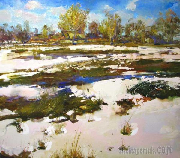 Мультяшная Поляна с подснежниками