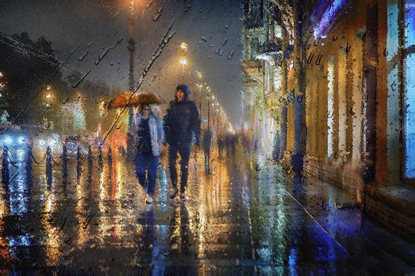 Окно вечер