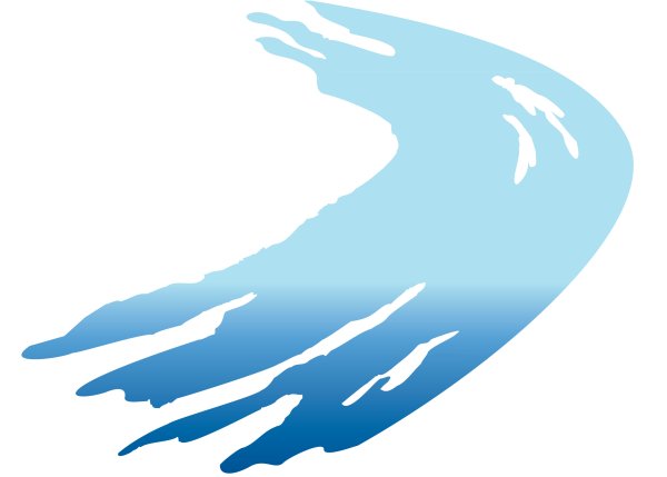 Река на прозрачном фоне