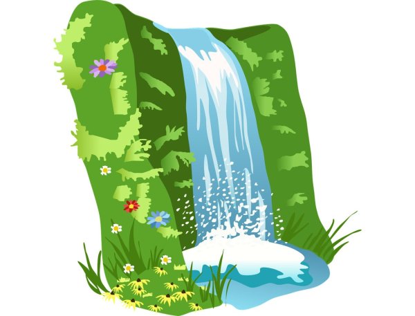 Векторный зимний пейзаж