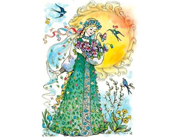 Лицо девушки весны для оформления