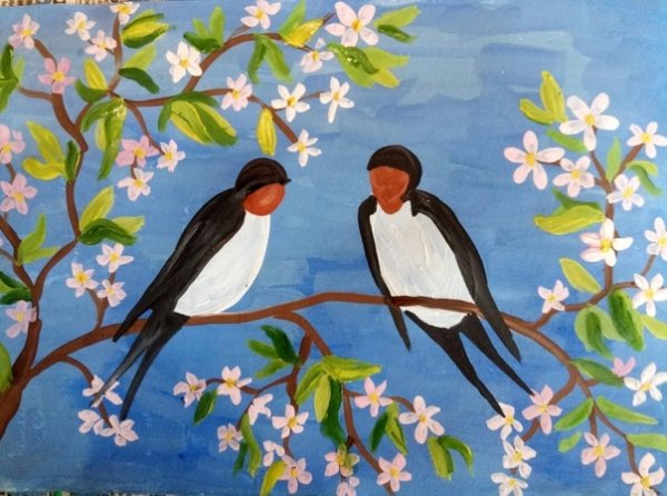 Ласточка летит