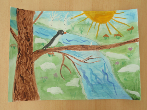 Плещеева травка зеленеет