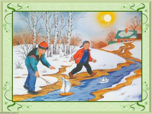 Весна для дошкольников